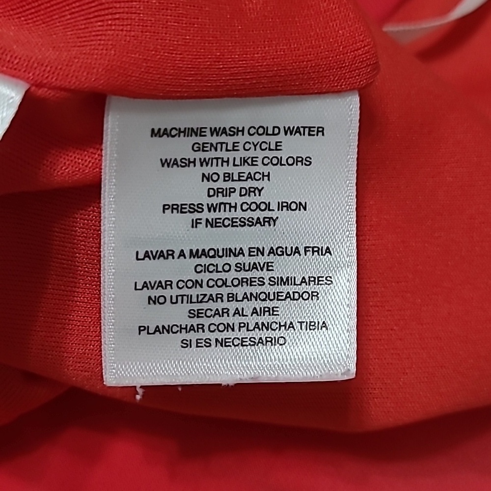 Black Label by Evan Picone Red Sleeveless Twist-Rosette Midi Dress size 16 - Picture 6 of 10